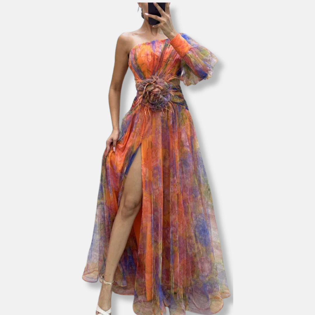 Elena | Long Summer Dress – Elegant Formal Maxi Dress