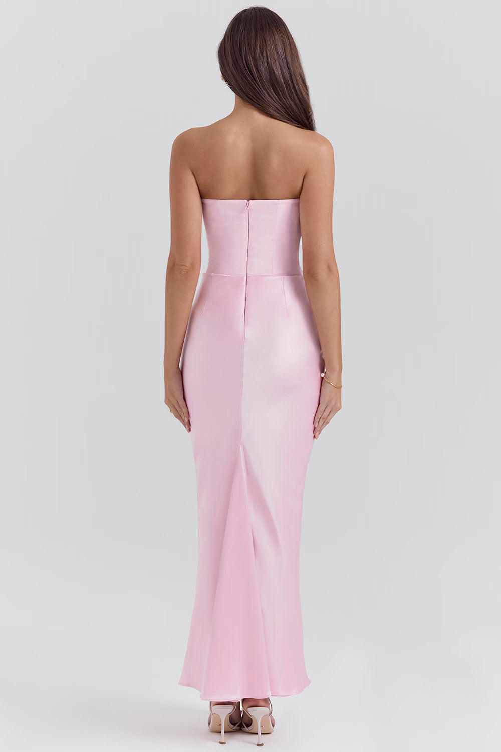 Satin Maxi Corset Dress