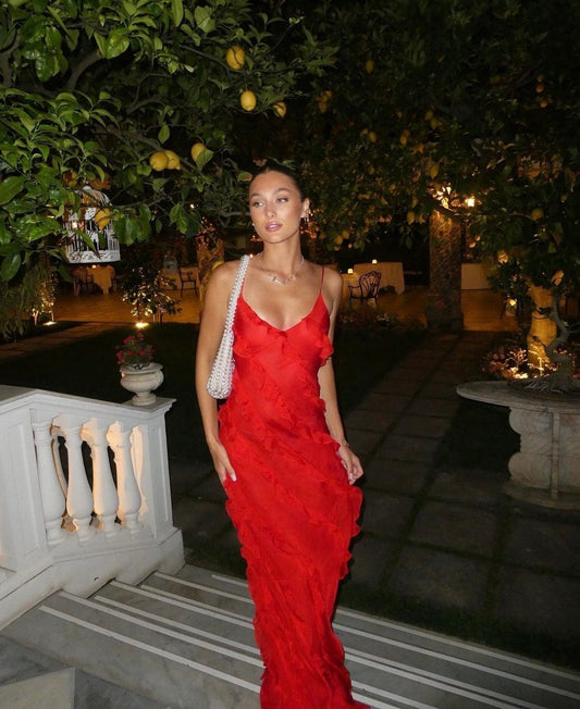 Rosalia | Elegant Dress with Subtle Ruffles