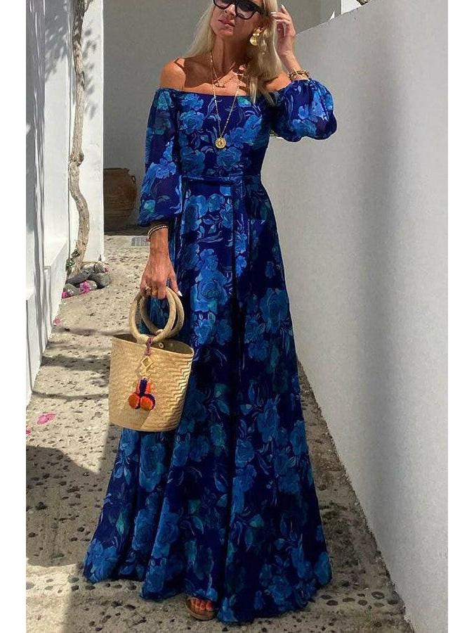 Penelope - Floral Off-Shoulder Maxi Dress